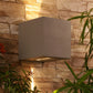 Silver Metal Outdoor Wall Light -7311-B-SL - Included Bulb