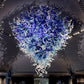 Cascade Glass Art Chandelier – Handcrafted Elegance in Blown Glass Design