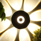 Eliante by Jainsons Lights-Decorative Outdoor Wall Light-8WAY-UFO-Inbuilt LED