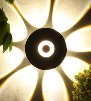 Eliante by Jainsons Lights-Decorative Outdoor Wall Light-8WAY-UFO-Inbuilt LED