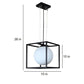 ELIANTE Moon Black Iron Hanging Lights - 8-DOOM-1LP-BLACK - without bulb