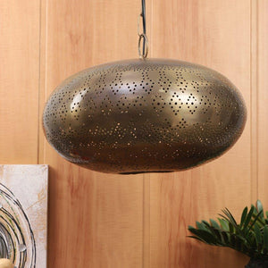 Brass Antique Metal Hanging Lights - 8001 - Included Bulb