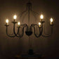 Irisa Black Iron Chandelier  | E14 holder | Included Bulb | Eliante by Jainsons Lights