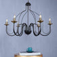 Irisa Black Iron Chandelier  | E14 holder | Included Bulb | Eliante by Jainsons Lights
