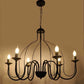 Irisa Black Iron Chandelier  | E14 holder | Included Bulb | Eliante by Jainsons Lights