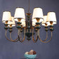 Lynera Antique Gold Iron Chandelier  | E27 holder | Included Bulb | Eliante by Jainsons Lights
