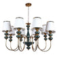 Lynera Antique Gold Iron Chandelier  | E27 holder | Included Bulb | Eliante by Jainsons Lights
