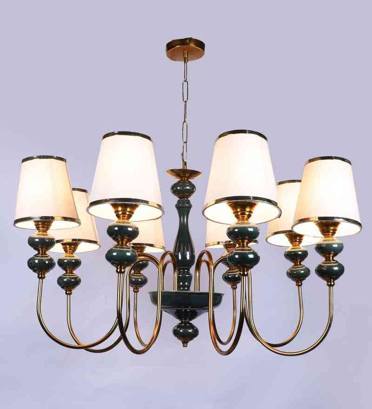 Lynera Antique Gold Iron Chandelier  | E27 holder | Included Bulb | Eliante by Jainsons Lights