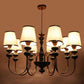 Lynera Antique Gold Iron Chandelier  | E27 holder | Included Bulb | Eliante by Jainsons Lights