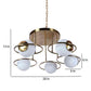 Solira Antique Gold Iron Chandelier  | E27 holder | Included Bulb | Eliante by Jainsons Lights