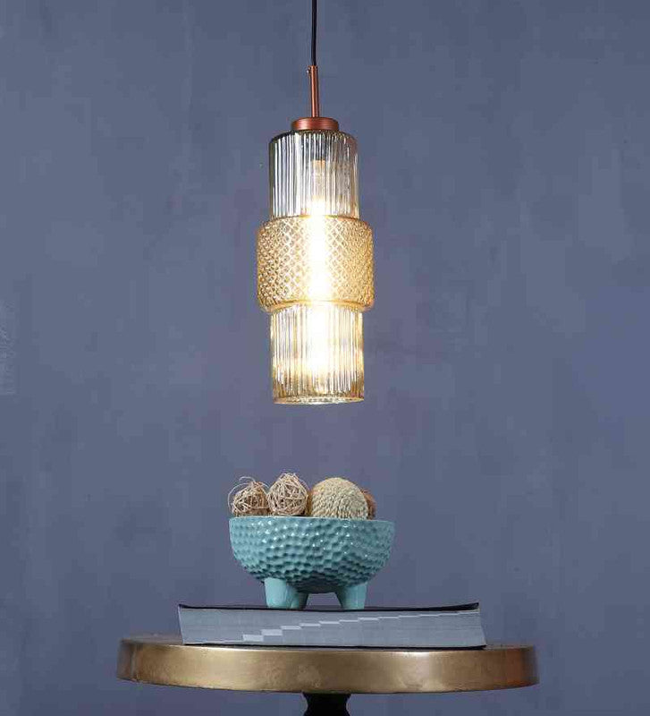 Luxora Rose Gold Iron Hanging Light  | Inbuilt LED |  | Eliante by Jainsons Lights