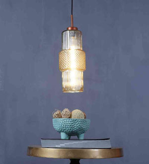 Luxora Rose Gold Iron Hanging Light  | Inbuilt LED |  | Eliante by Jainsons Lights