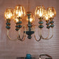 Vantora Antique Gold Iron Chandelier  | E27 holder | Included Bulb | Eliante by Jainsons Lights