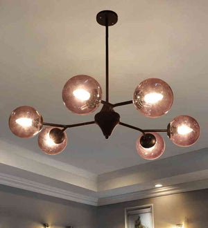Enara Black Iron Chandelier  | E27 holder | Included Bulb | Eliante by Jainsons Lights