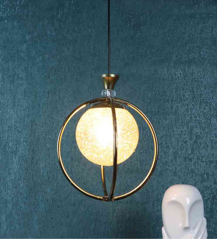 Luxence Gold Iron Hanging Light  | E27 holder | Included Bulb | Eliante by Jainsons Lights
