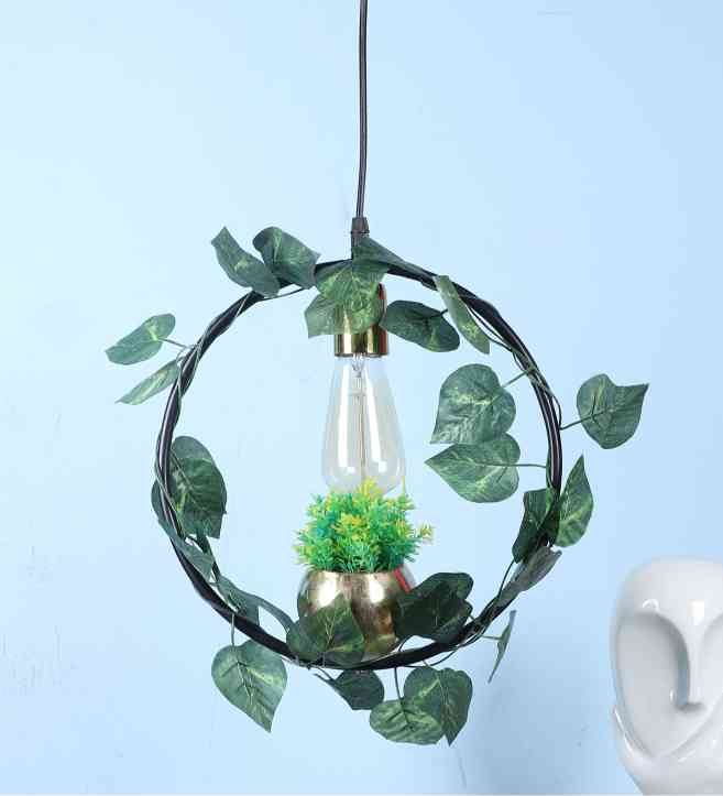 Vivara Black Iron Hanging Light  | E27 holder | Included Bulb | Eliante by Jainsons Lights