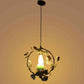 Vivara Black Iron Hanging Light  | E27 holder | Included Bulb | Eliante by Jainsons Lights
