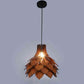 Orisca Brown Wood Hanging Light  | E27 holder | Included Bulb | Eliante by Jainsons Lights
