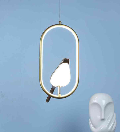 Parva Gold Iron Hanging Light  | Inbuilt LED |  | Eliante by Jainsons Lights