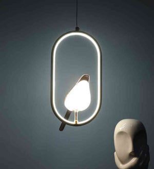 Parva Gold Iron Hanging Light  | Inbuilt LED |  | Eliante by Jainsons Lights