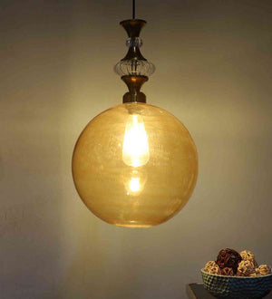 Vexora Gold Iron Hanging Light  | E27 holder | Included Bulb | Eliante by Jainsons Lights