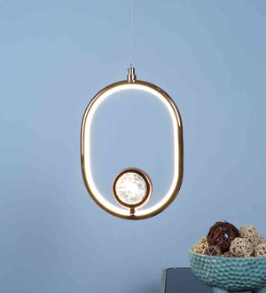 Illuma Rose Gold Iron Hanging Light  | Inbuilt LED |  | Eliante by Jainsons Lights