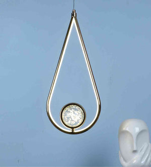 Solara Gold Iron Hanging Light  | Inbuilt LED |  | Eliante by Jainsons Lights