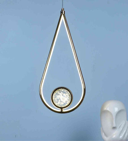 Solara Gold Iron Hanging Light  | Inbuilt LED |  | Eliante by Jainsons Lights
