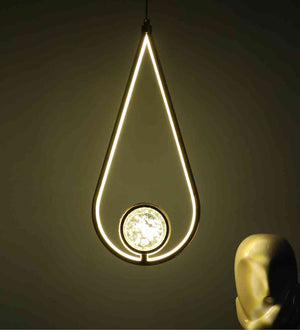 Solara Gold Iron Hanging Light  | Inbuilt LED |  | Eliante by Jainsons Lights