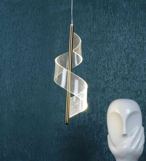 Uvara Gold Iron Hanging Light  | Inbuilt LED |  | Eliante by Jainsons Lights
