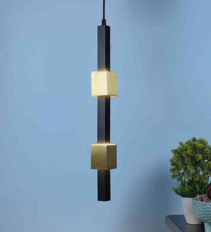 Lumnix Black and Gold Iron Hanging Light  | Inbuilt LED |  | Eliante by Jainsons Lights