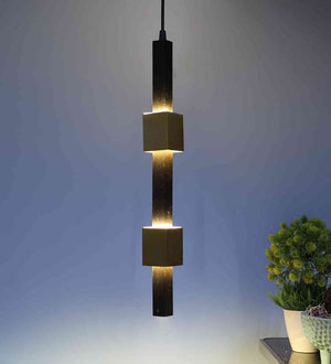 Lumnix Black and Gold Iron Hanging Light  | Inbuilt LED |  | Eliante by Jainsons Lights
