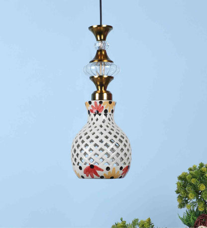 Zaryon Gold Iron Hanging Light  | E27 holder | Included Bulb | Eliante by Jainsons Lights