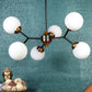 ELIANTE Black and Gold Iron candiler - 8183-6LP