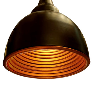 ELIANTE by Jainson Lights | Metal Black Base Hanging Light | Black Metal Shade | E27 Holder | Without Bulb | CC-HL-120 | Hanging Lights for Living Room