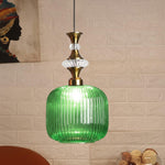 ELIANTE Povque Iron Hanging Light Vintage Decorate Hanging Lamp for Farmhouse Living Room Bedroom Corridor up to 3 years warranty - with LED Lamp(s) Included - JS-1322-HL-GREEN