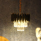 Eliante Torrica Crystal LED Chandelier – Black & Gold (1015-300MM-LED)