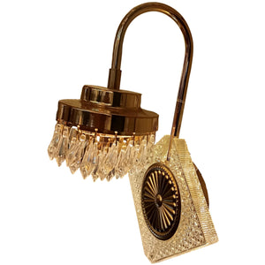 ELIANTE by Jainson Lights | Metal Gold Base Wall Light | Clear Cristal Shade | | CC-2710