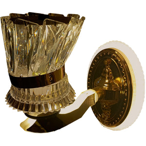 ELIANTE by Jainson Lights | Metal Gold Base Wall Light | Transperent Glass Shade | Inbult Led - 3in1 - Warm/Neutral/White | CC-600-1