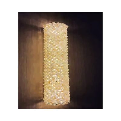 Eliante Beaded Crystal Wall Light – Amber & Clear, Metal (JSTS-00969)