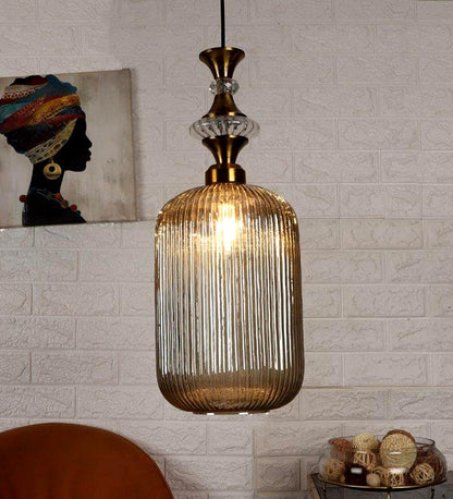 ELIANTE Povque Smog Iron Hanging Light Vintage Decorate Hanging Lamp for Farmhouse Living Room Bedroom Corridor by Jainsons Lights up to 3 years warranty - with LED Lamp(s) Included - JS-1323-1LP-SMOG