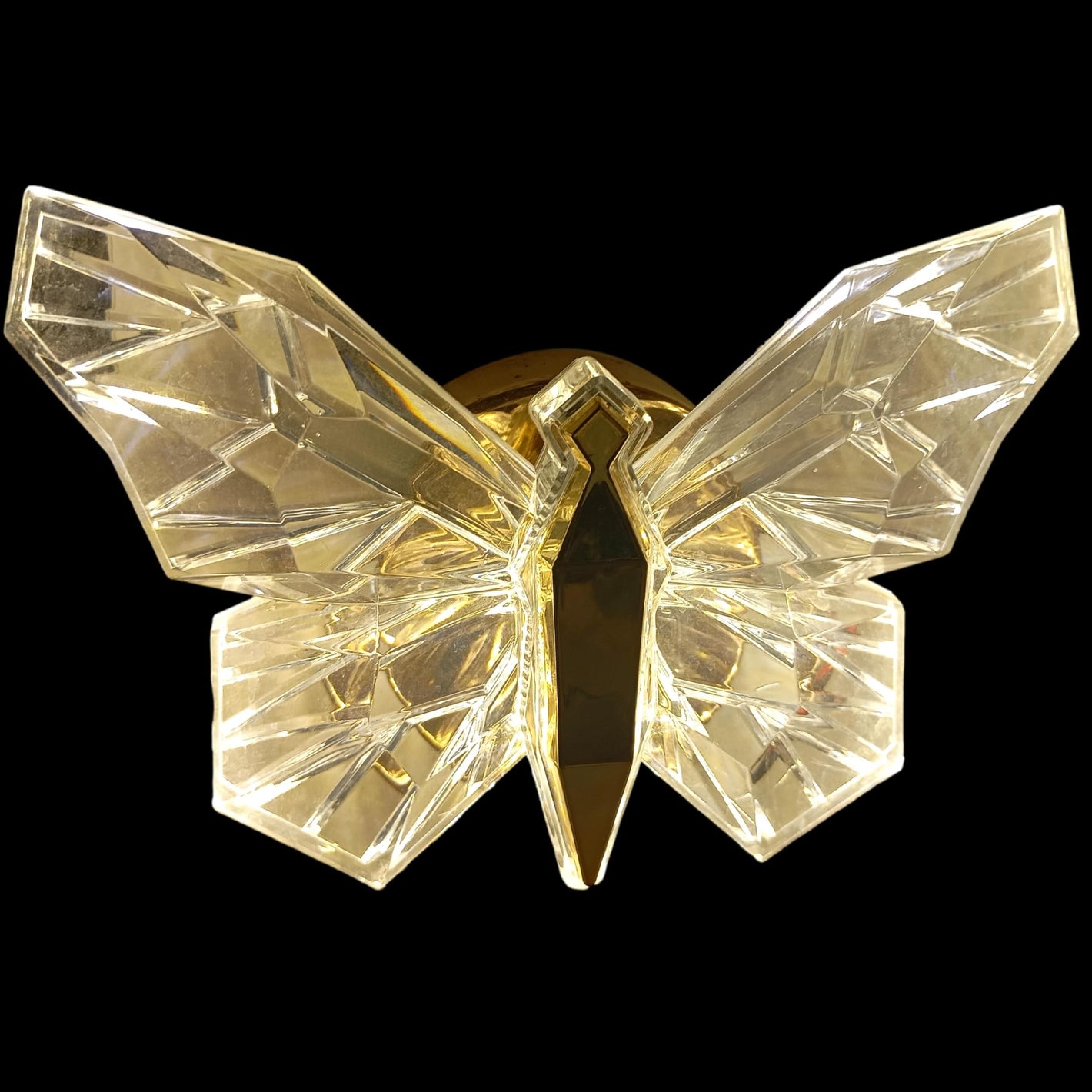 ELIANTE by Jainson Lights | Metal Gold Base Wall Light | Clear Acrylic Shade | Inbult Led - 3in1 - Warm/Neutral/White | CC-B616