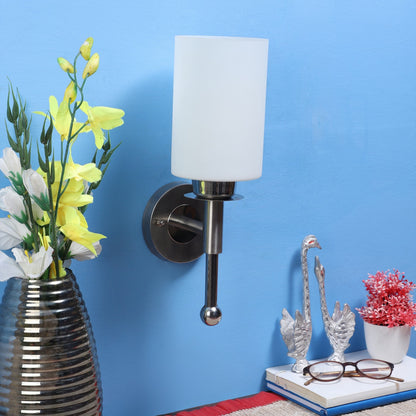 Silver Metal Wall Light - 823-1W - Included Bulb