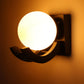 Black Wood Wall Light - 826-1W - Included Bulb