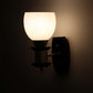 Black Wood Wall Light - 830-1W - Included Bulb