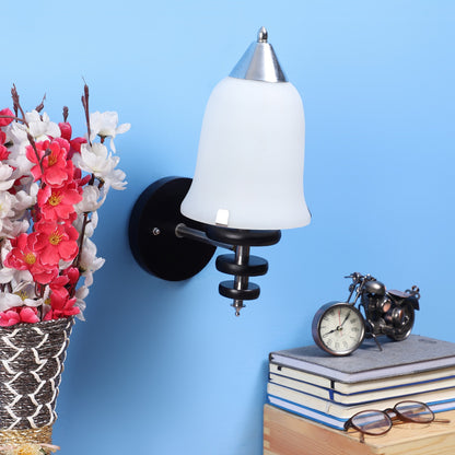 Black Wood Wall Light - 832-1W - Included Bulb