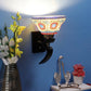 Black Wood Wall Light - 837-1W - Included Bulb