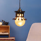 Gold Metal Hanging Light - 851 - Included Bulb