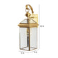 Gold Metal Wall Light - 852-1W - Included Bulb