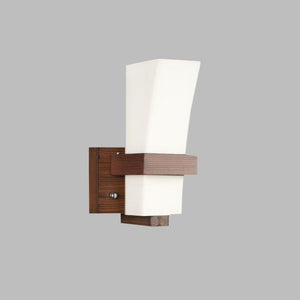 Less Lightly Brown WOOD Wall Light - 8570-1W - Included Bulbs